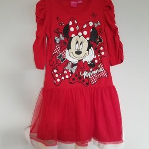 Disney Minnie Mouse Dress Sz 7/8